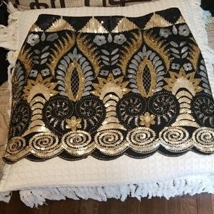 Beaded and Sequent skirt